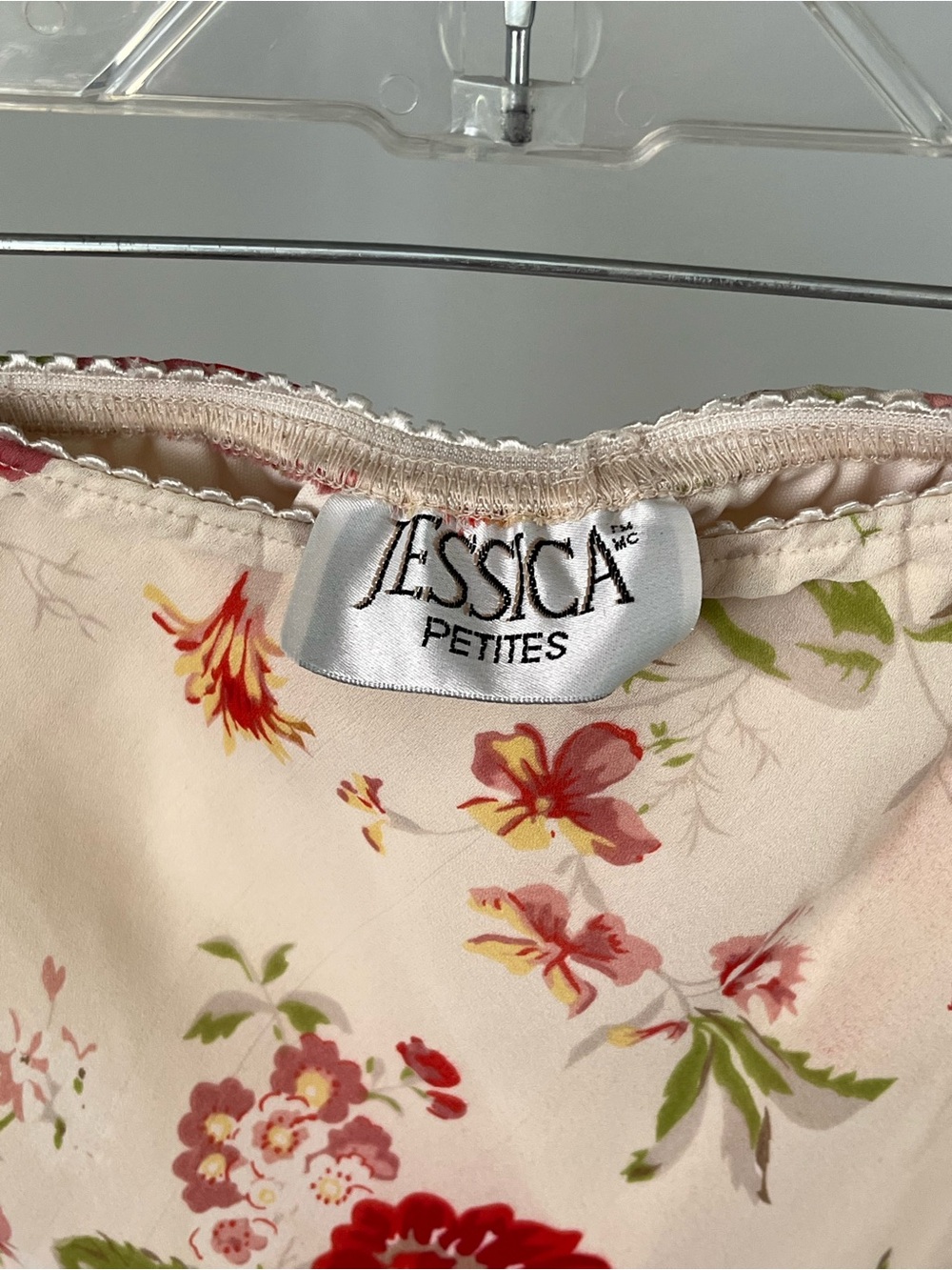 Jessica Petites Ivory Midi Skirt with Red Floral Print - Picture 9 of 13